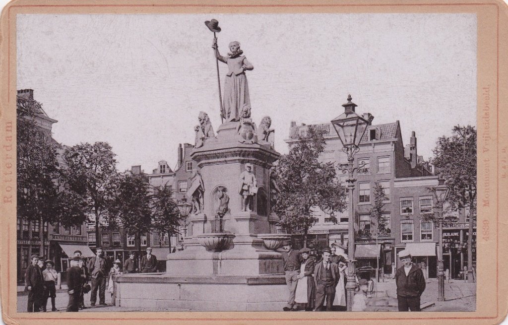 CDV - Foto op karton - ROTTERDAM - ca. 1900 - Gebr. RIJKOM, Verzamelen, Gebruikt, Foto, Ophalen of Verzenden, Voor 1940