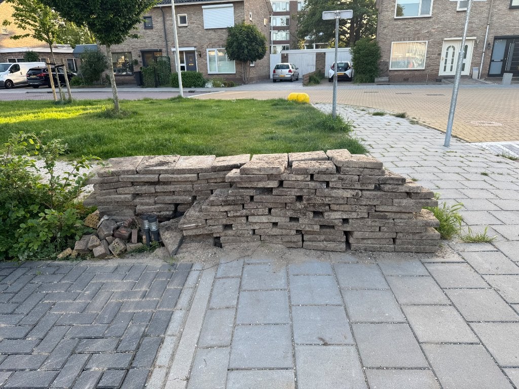 Betontegels gratis af te halen, Tuin en Terras, Tegels en Klinkers, Ophalen, Gebruikt, Beton, Terrastegels