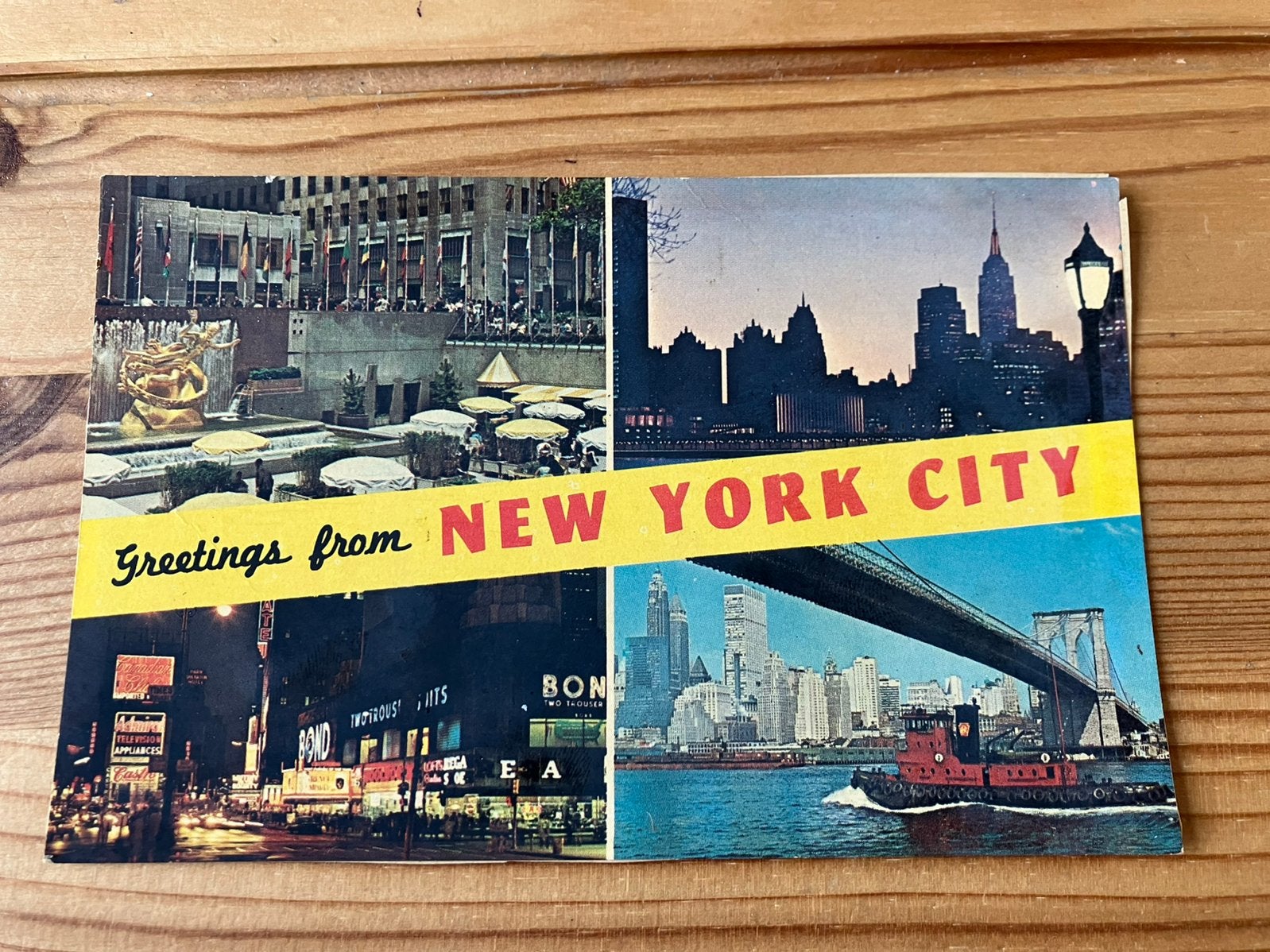 Ansichtkaart New York, usa amerika skyline, Ophalen of Verzenden, Buiten Europa