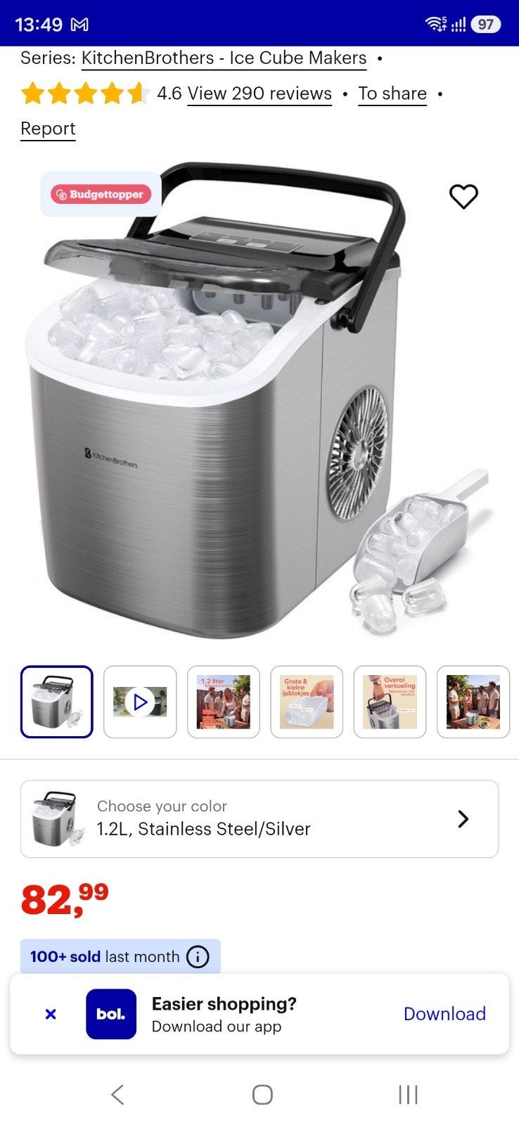 ice cube machine, Witgoed en Apparatuur, IJsmachines, Ophalen of Verzenden, Zo goed als nieuw