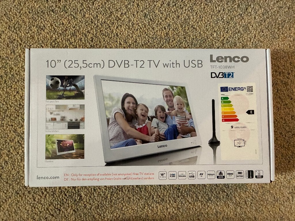 Lenco TFT-1038WH LCD televisie, Overige merken, 50 Hz, Nieuw, Ophalen of Verzenden