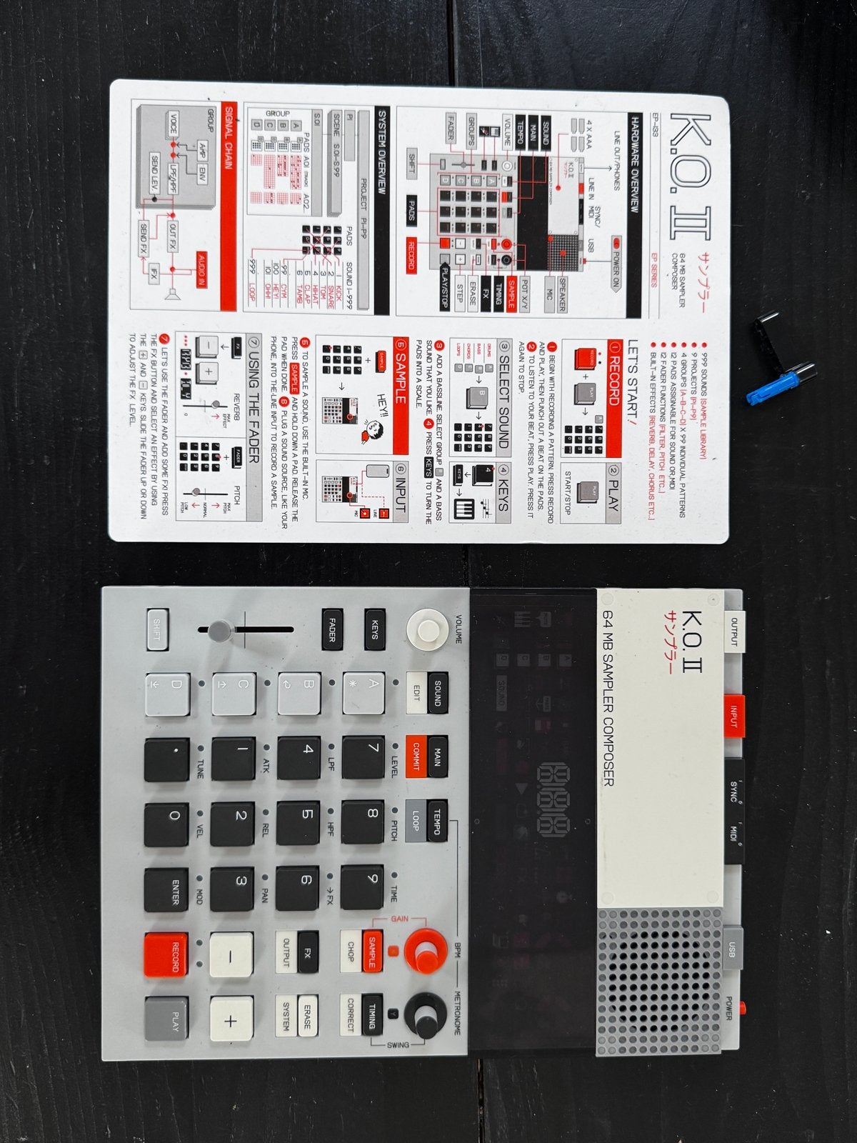 Teenage Engineering KO II met Custom Box, Overige merken, Zo goed als nieuw, Met koffer of flightcase, Overige aantallen
