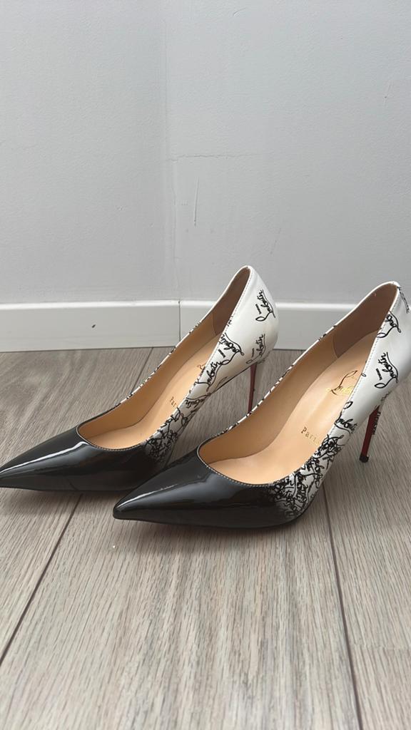 Louboutin pumps maat 40, Kleding | Dames, Schoenen, Pumps, Wit, Ophalen of Verzenden, Zo goed als nieuw