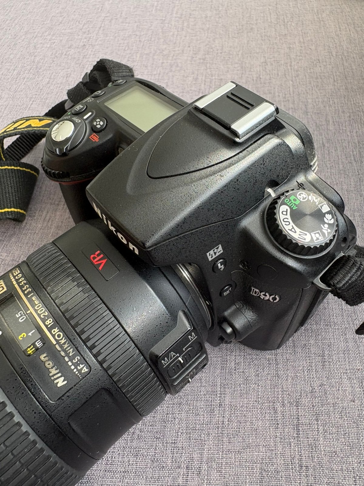 Nikon spiegelreflexcamera D90 met Nikkorlens 18-200, Audio, Tv en Foto, Fotocamera's Digitaal, Ophalen, Gebruikt, Spiegelreflex