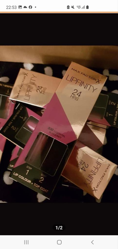10 stuks Maxfactor lipfinity zonder topcoat nr 330, Verzenden, Nieuw, Overige kleuren, Handen en Nagels