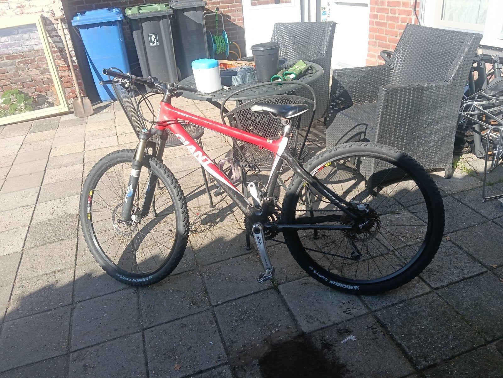 Giant Mountainbike - Rood/Zwart - Goede staat, Ophalen, Gebruikt, Hardtail, Heren