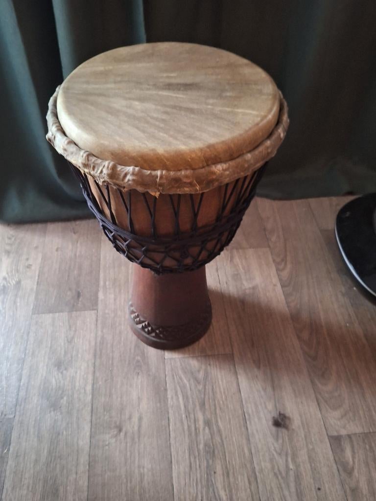 Mooie Djembe trommel incl hoes, Ophalen, Gebruikt, Overige merken