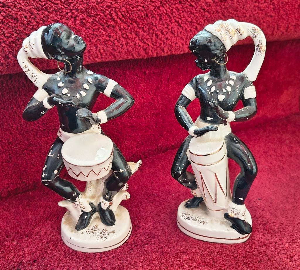 Dansende Afrikanen Sphinx - vintage, Antiek en Kunst, Ophalen of Verzenden