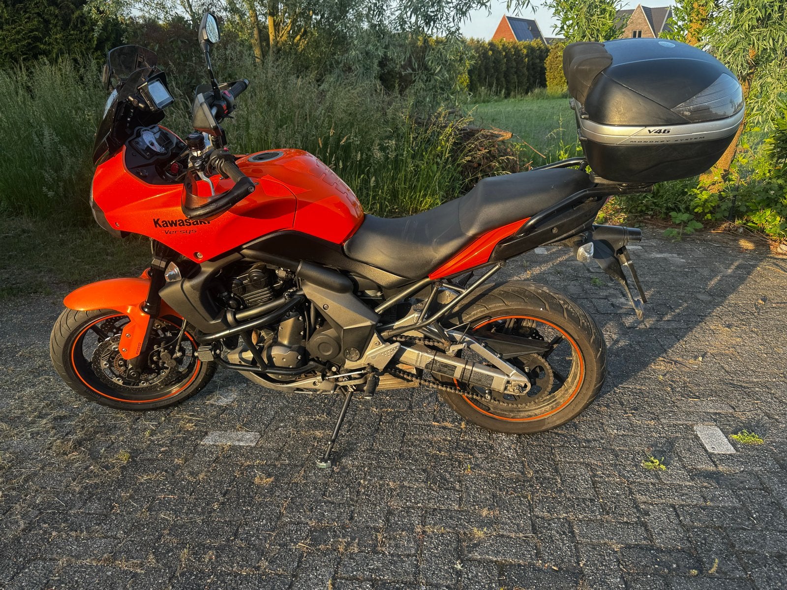 Kawasaki Versys 650 - Oranje Toermotor met Topkoffer, 2 cilinders, Motorrijbewijs A, Gebruikt, Particulier