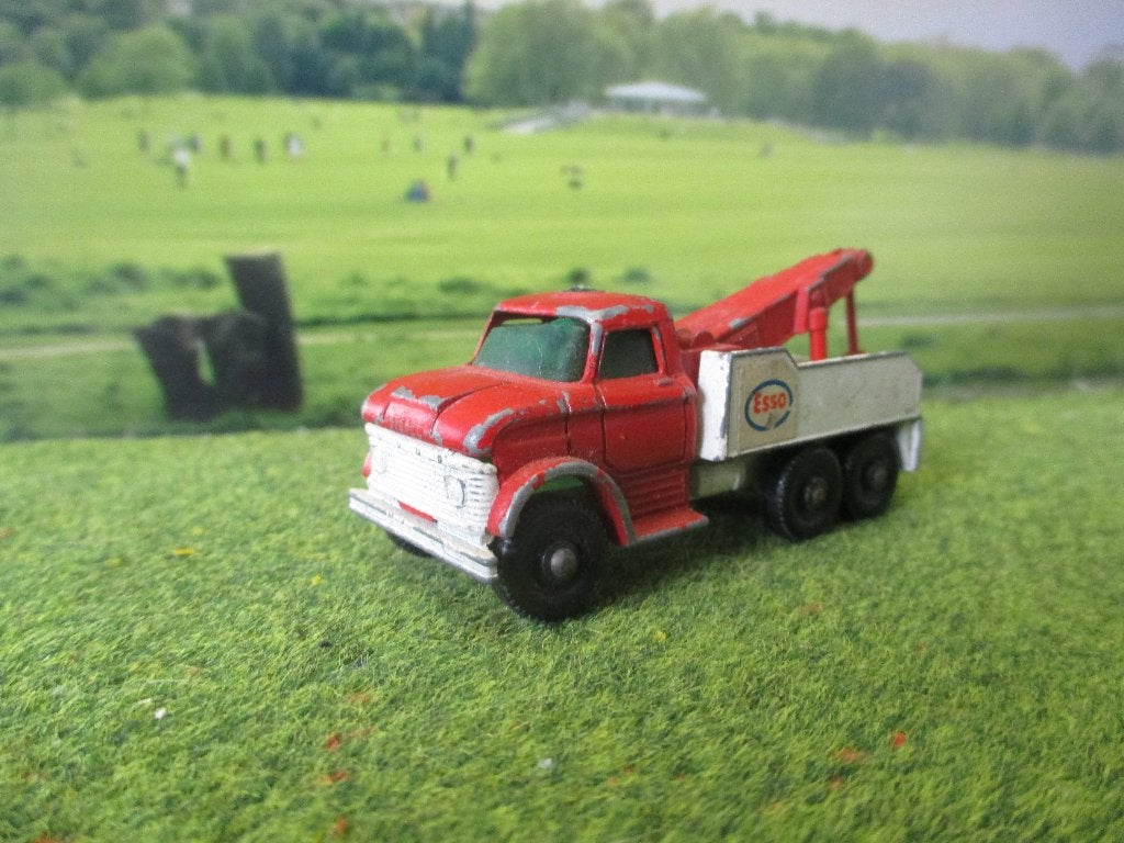 1:78 Ford Heavy wreck truck Matchbox Lesney nr71 1968-1969, Ophalen of Verzenden, Gebruikt, Auto