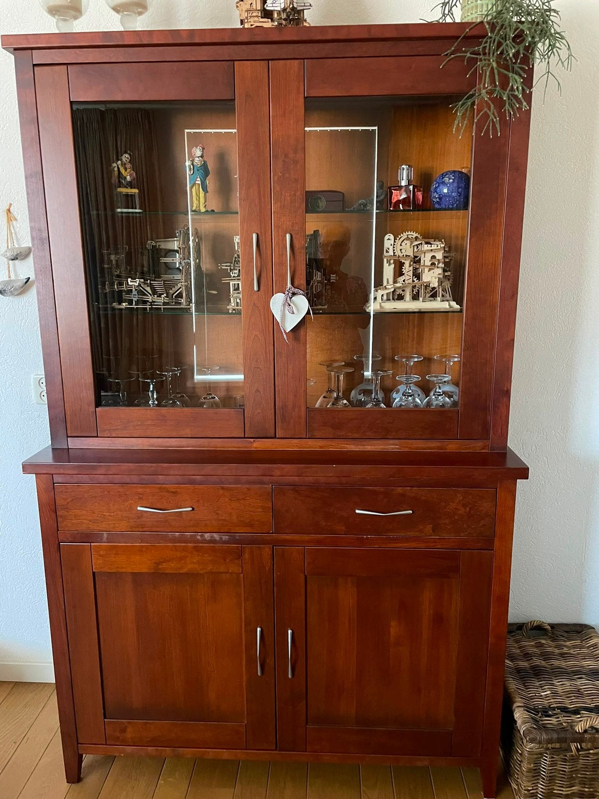 Meubels kersenhout., Huis en Inrichting, Kasten | Buffetkasten, Ophalen, Gebruikt, 150 tot 200 cm, Kersenhout