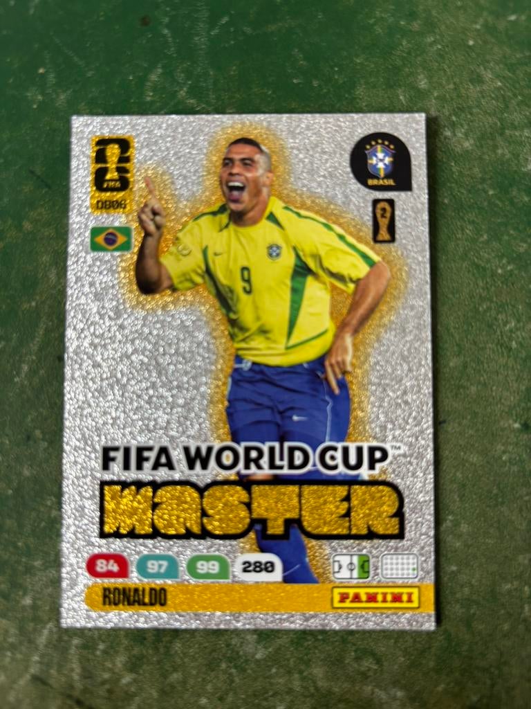 Panini Adrenalyn Master Card Ronaldo Brazilie WK 2026, Verzamelen, Sportartikelen en Voetbal, Ophalen of Verzenden, Nieuw