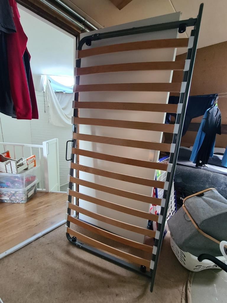 Ikea lattenbodem met wieltjes., Ophalen, Eenpersoons, 90 cm
