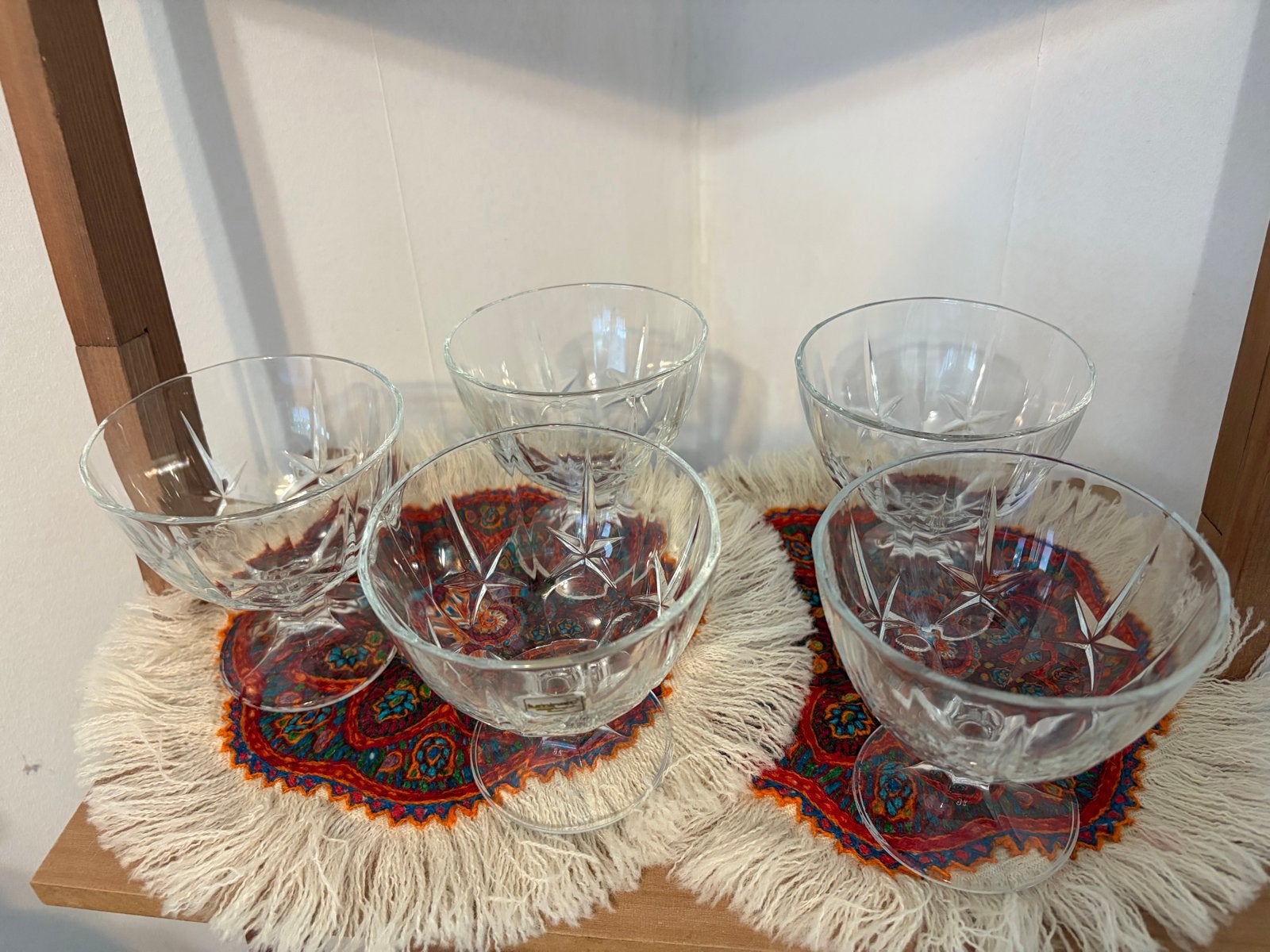 Set van 5 Luminarc dessertcoupes/ijsbowls, Ophalen of Verzenden