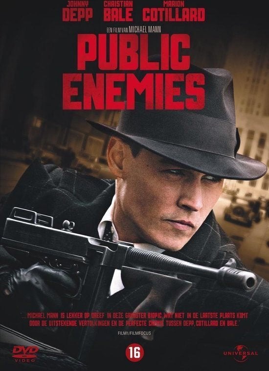 DVD Public Enemies (Johnny Depp, Christian Bale), Vanaf 16 jaar, Ophalen of Verzenden, Zo goed als nieuw, Maffia en Misdaad