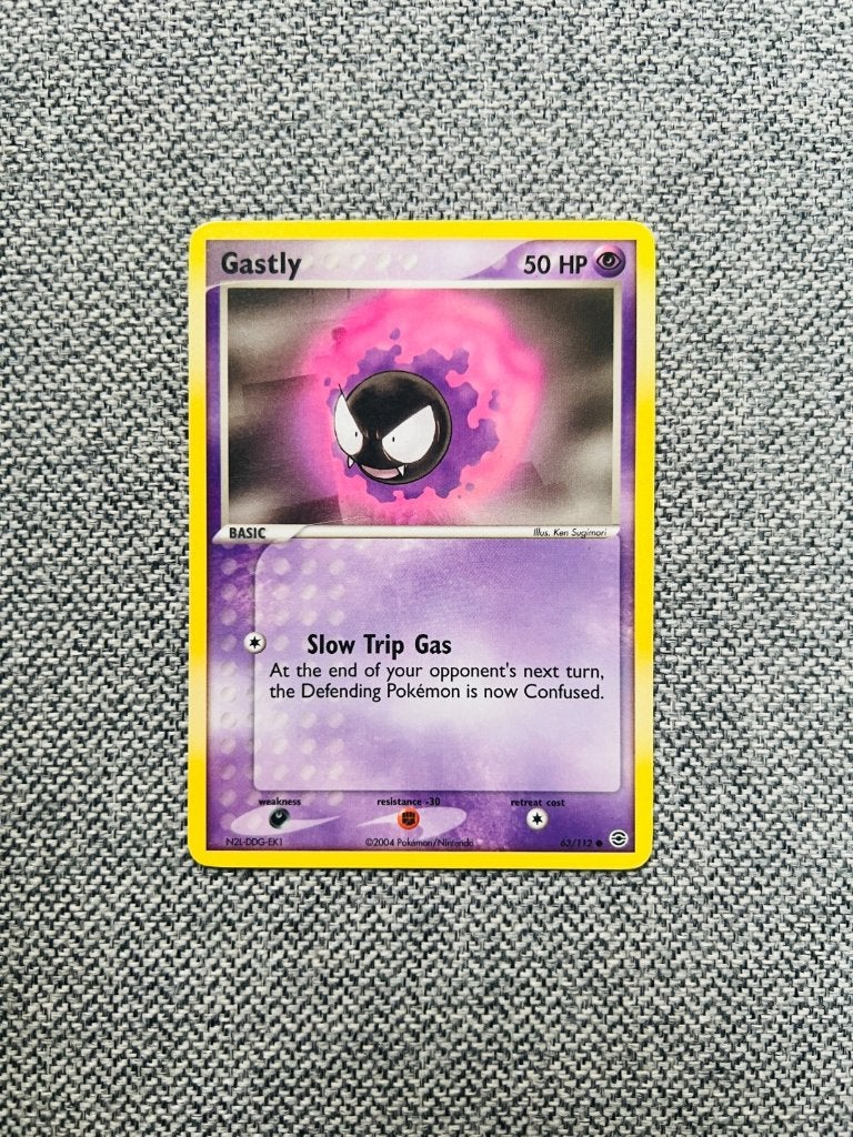 Gastly 63/112 Ex Fire Red Leaf Green Pokemon, Verzenden, Zo goed als nieuw, Losse kaart, Foil