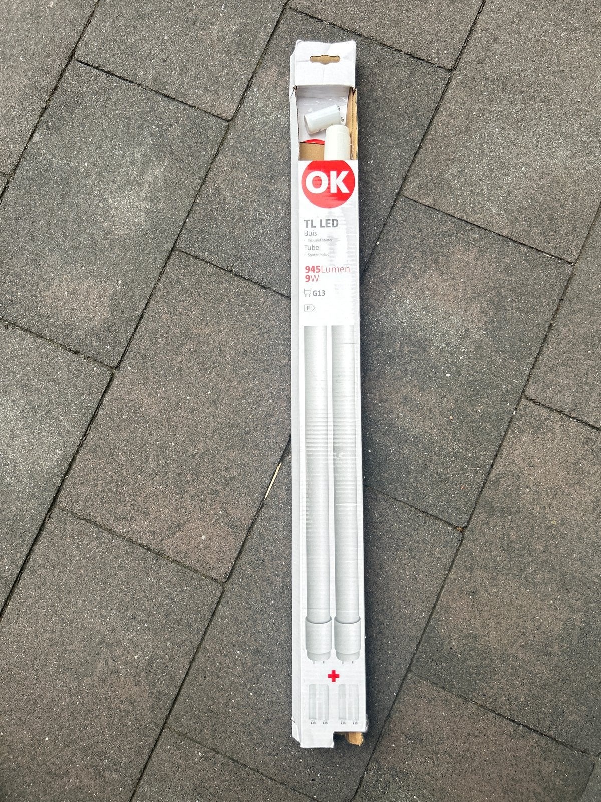 OK TL LED Buis 9W G13 - Nieuw in verpakking, Met schakelaar, Wit, Overige merken, G13 (TL)