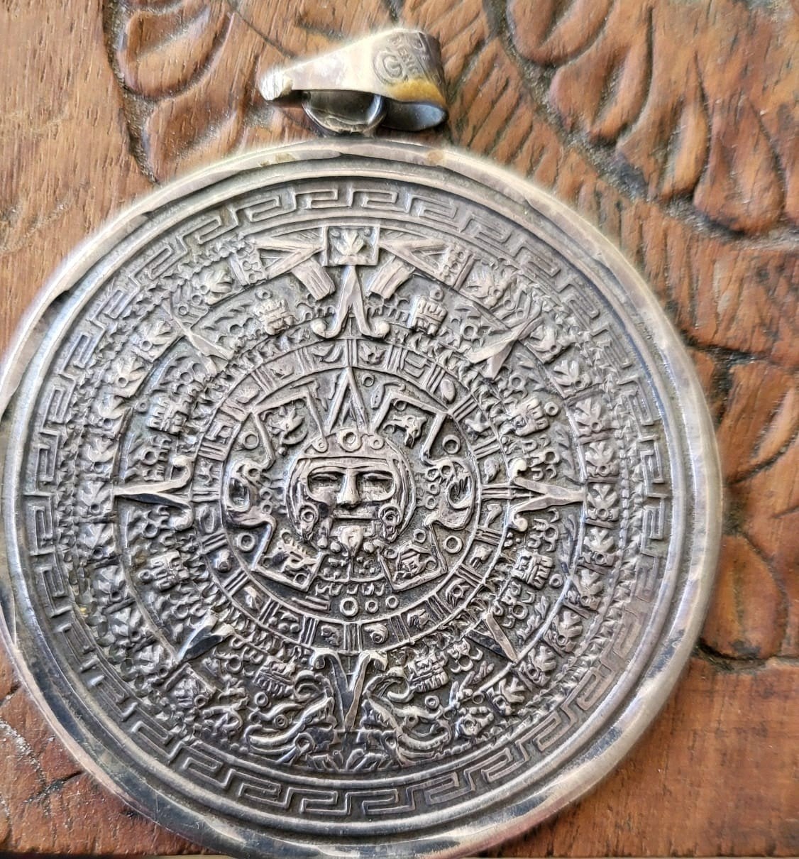 Vintage/925/Mexico/Zilver/Azteek/Maya, Antiek en Kunst, Ophalen of Verzenden, Zilver
