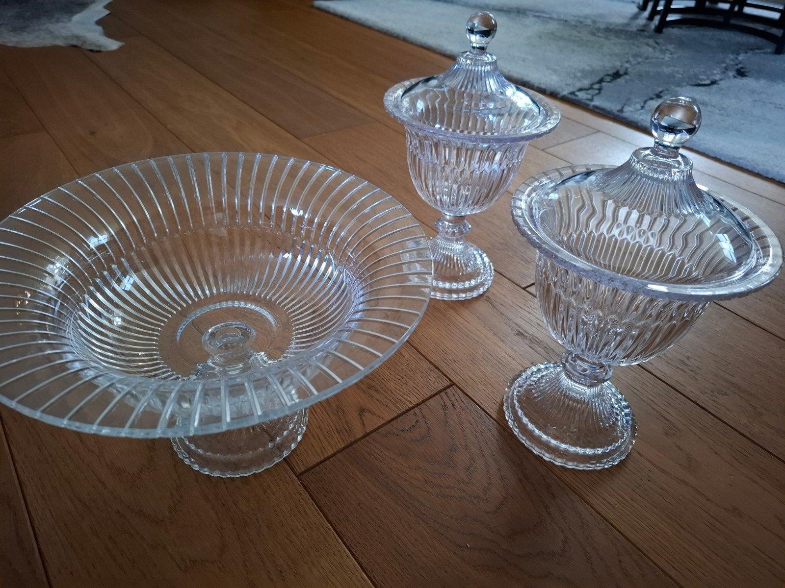 set fruitschaal en bonbonaire of voor snoep., Ophalen, Overige stijlen, Schaal of Schalen