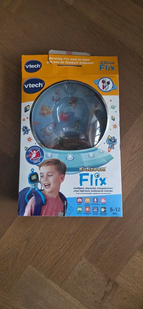 VTech Kidizoom Flix blauw – met handleiding, Ophalen of Verzenden, Gebruikt, 6 jaar of ouder