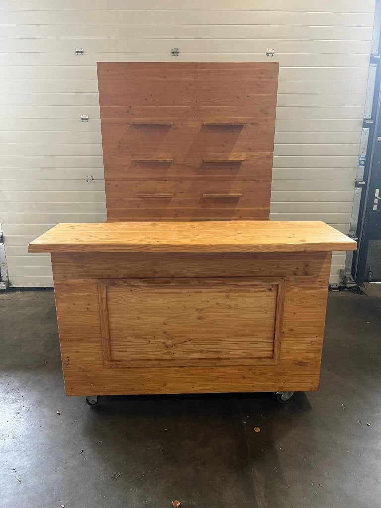 Massieve Mobiele Bar met Counter en IJsblokjesbak, Ophalen, Gebruikt