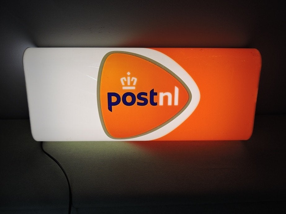 PostNL lichtbak lamp gevellamp tnt ptt post postkantoor, Ophalen of Verzenden, Gebruikt, Lichtbak of (neon) lamp
