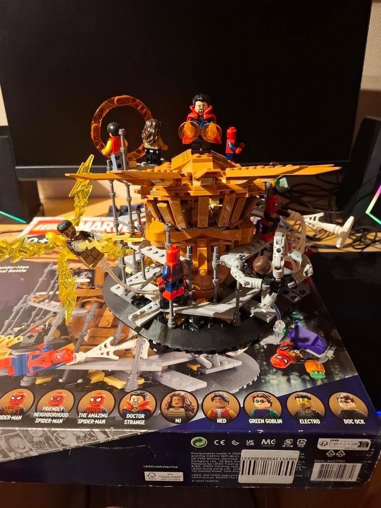 Lego spider- man final battle 76261, Ophalen, Zo goed als nieuw, Complete set, Lego