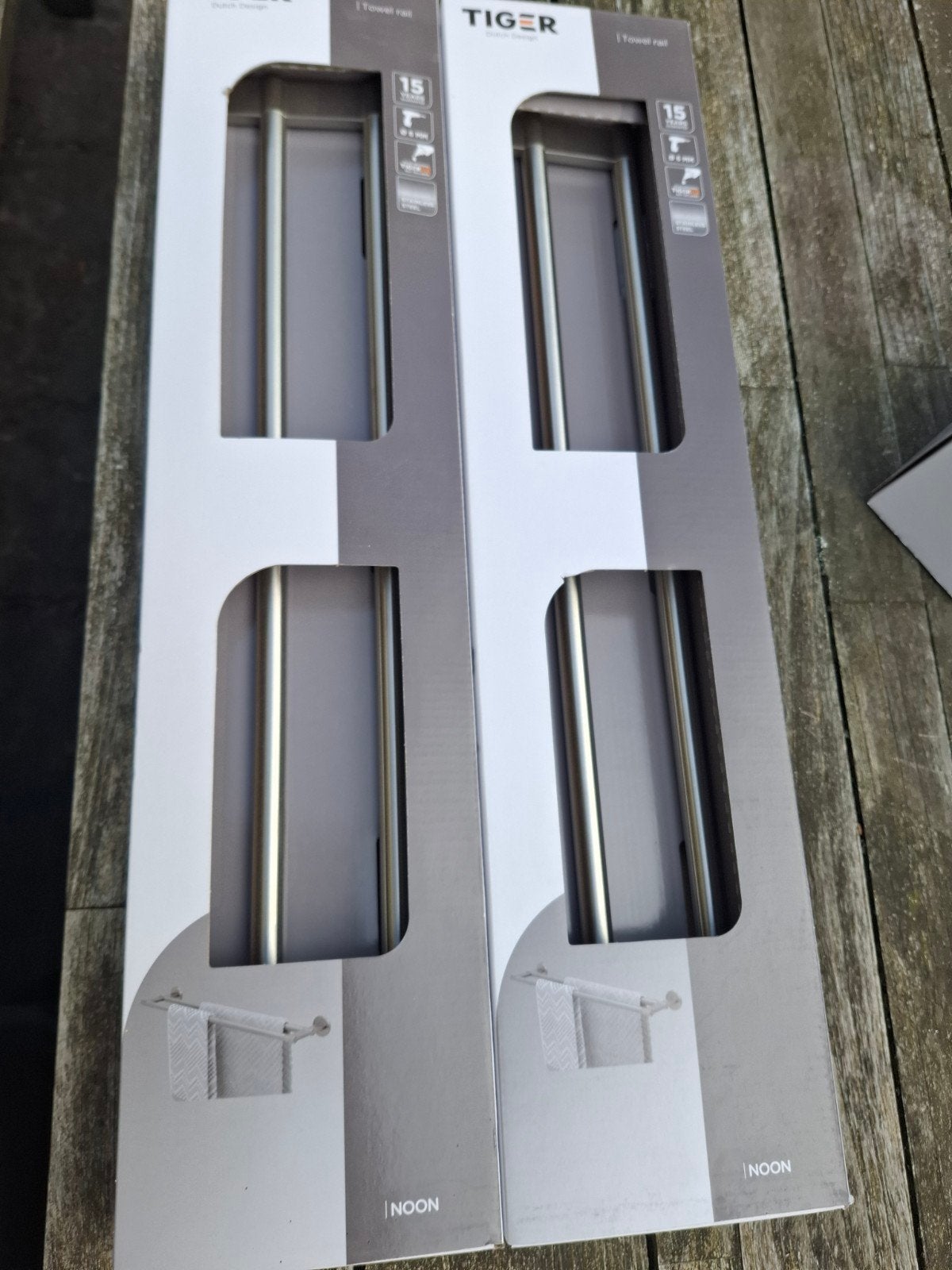 2x Nieuwe handdoekenrails, Ophalen, Handdoekenrek, Nieuw, Wit