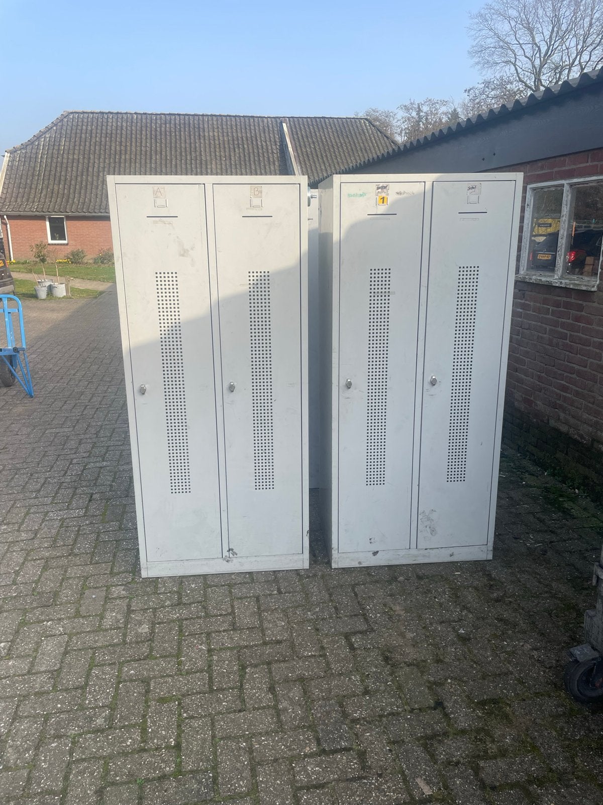 3 locker kasten - Ideaal voor opslag of werkplaats, Ophalen, Gebruikt