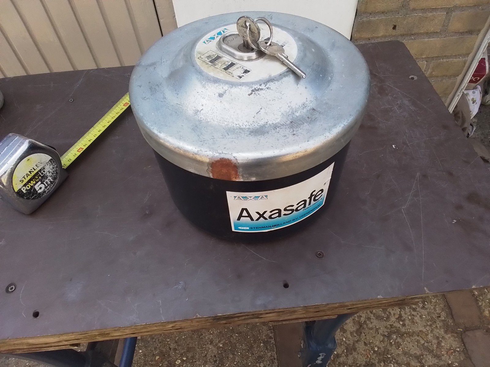 kluis  safe caravan auto boot  AXA, Ophalen of Verzenden, Gebruikt