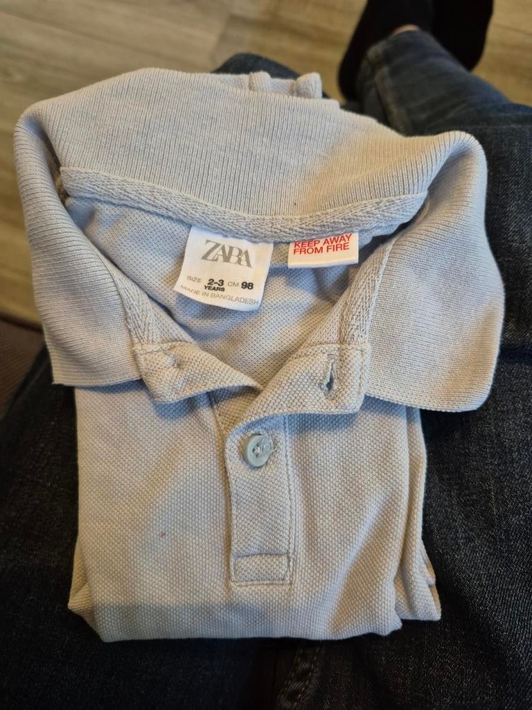 Zara longsleeve polo grijs maat 98 (2-3 jaar), Kinderen en Baby's, Kinderkleding | Maat 92, Ophalen of Verzenden, Zara, Jongen of Meisje