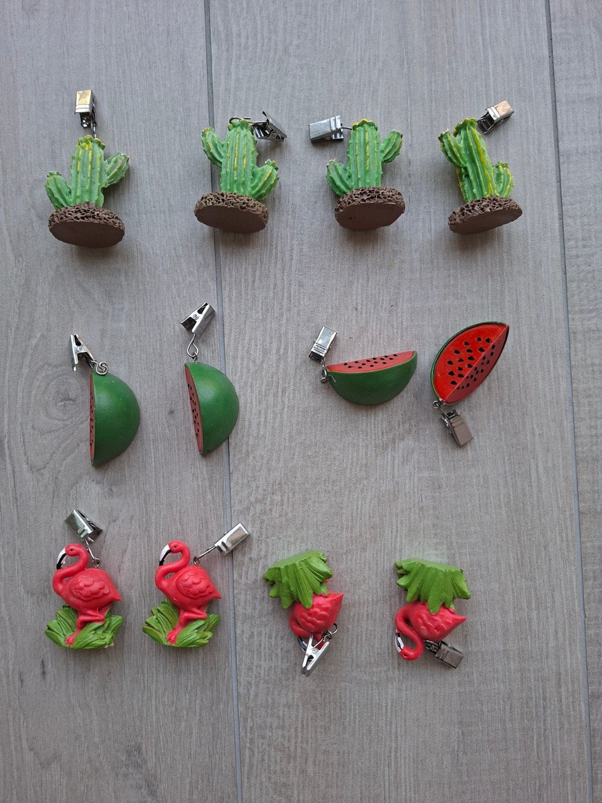 Tafelkleedgewichtjes Tafelkleed  flamingo meloen cactus, Tuin en Terras, Tuinmeubel-accessoires, Ophalen of Verzenden, Gebruikt