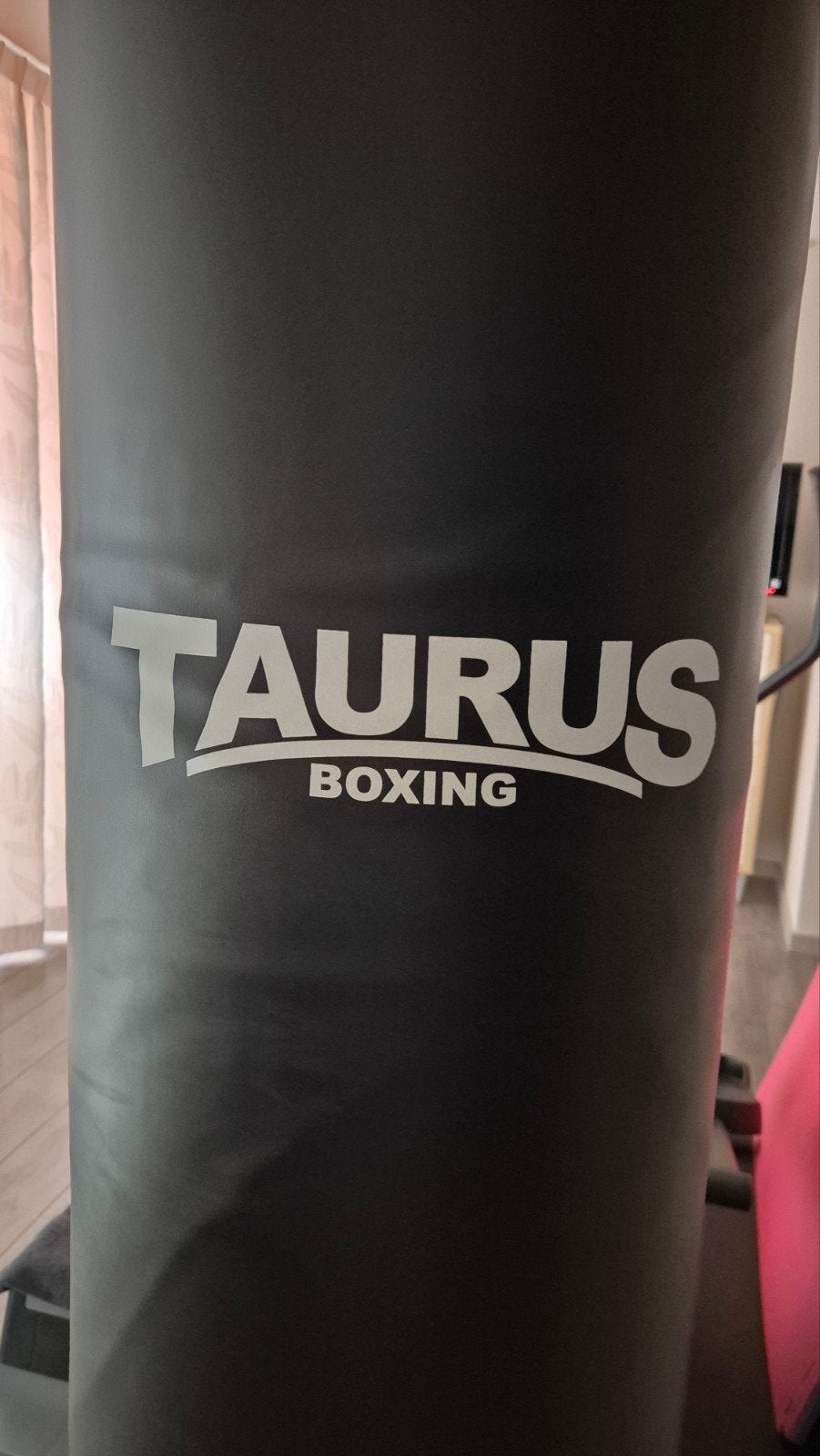 taurus Staande bokszak van kunstleer met reflexsysteem, Sport en Fitness, Boksen, Ophalen, Zo goed als nieuw, Bokszak