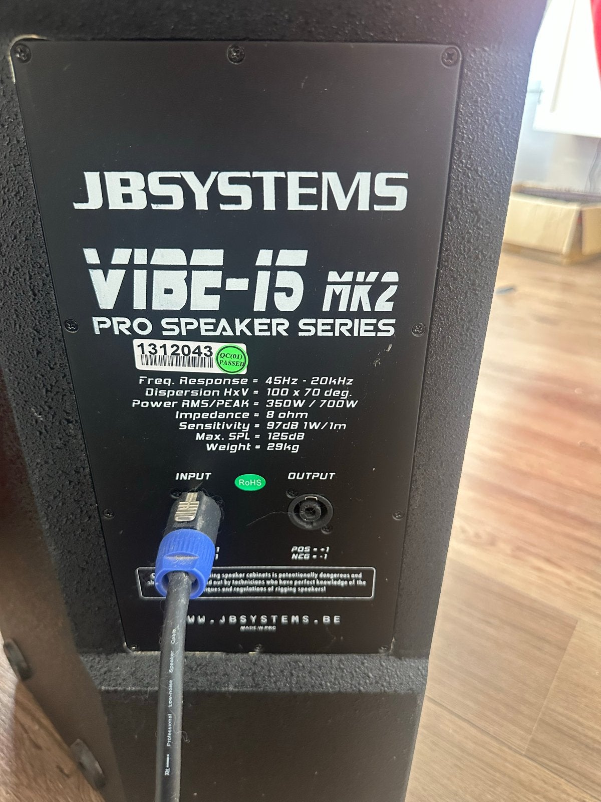 Jb vibe 15 speakers met versterker, Ophalen, Gebruikt, Overige merken