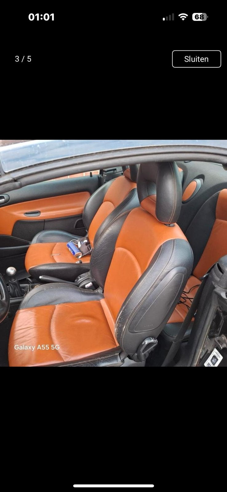 2 kleuren leer voor peugeot 206 cc, Ophalen, Gebruikt, Peugeot
