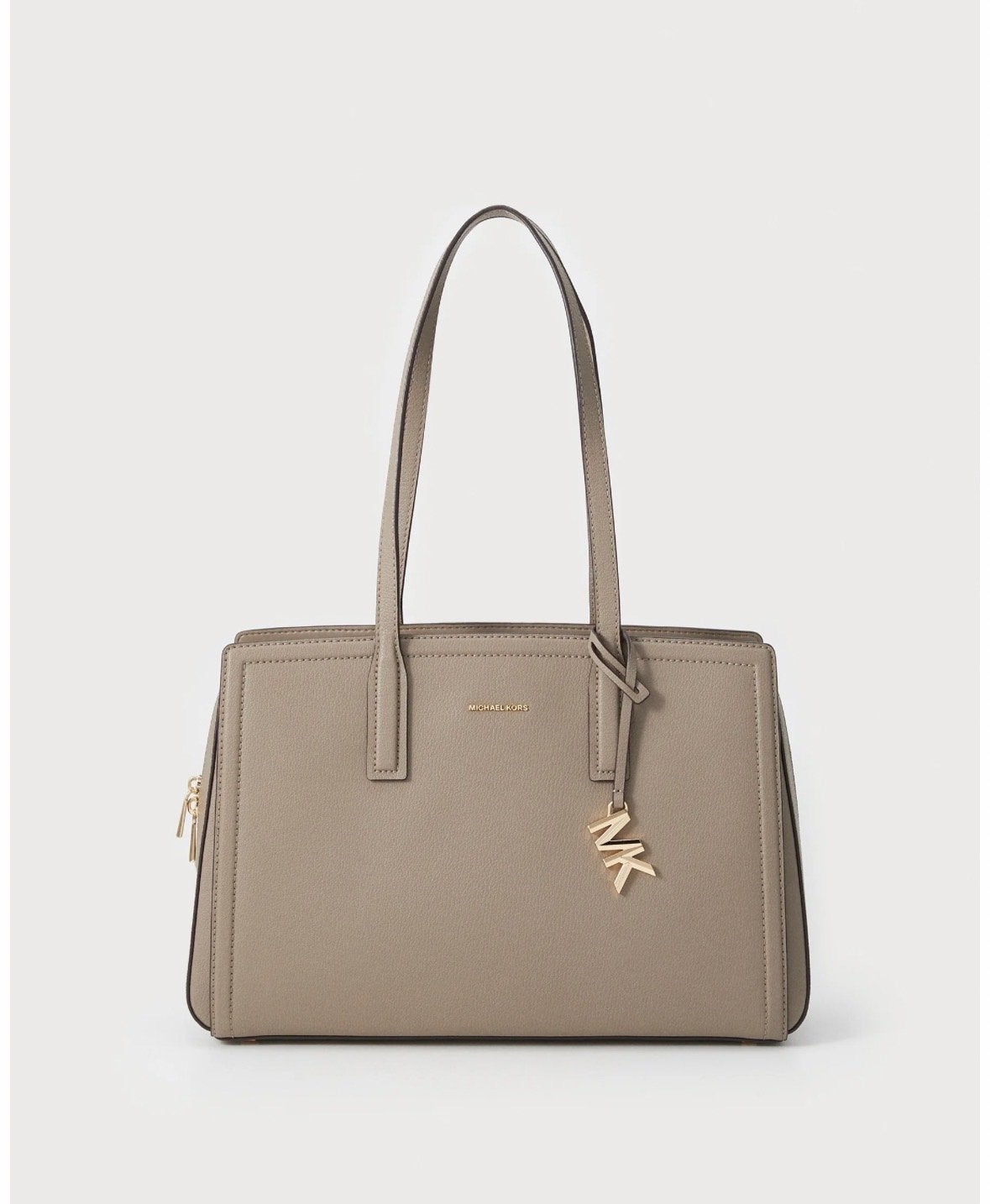 Nieuwe Michael Kors Laila Medium Tote Tas - Echt Leer, Ophalen of Verzenden, Nieuw, Beige, Handtas