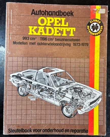 Autohandboek Opel Kadett C Haynes Kluwer, Ophalen, Opel, Zo goed als nieuw, Haynes