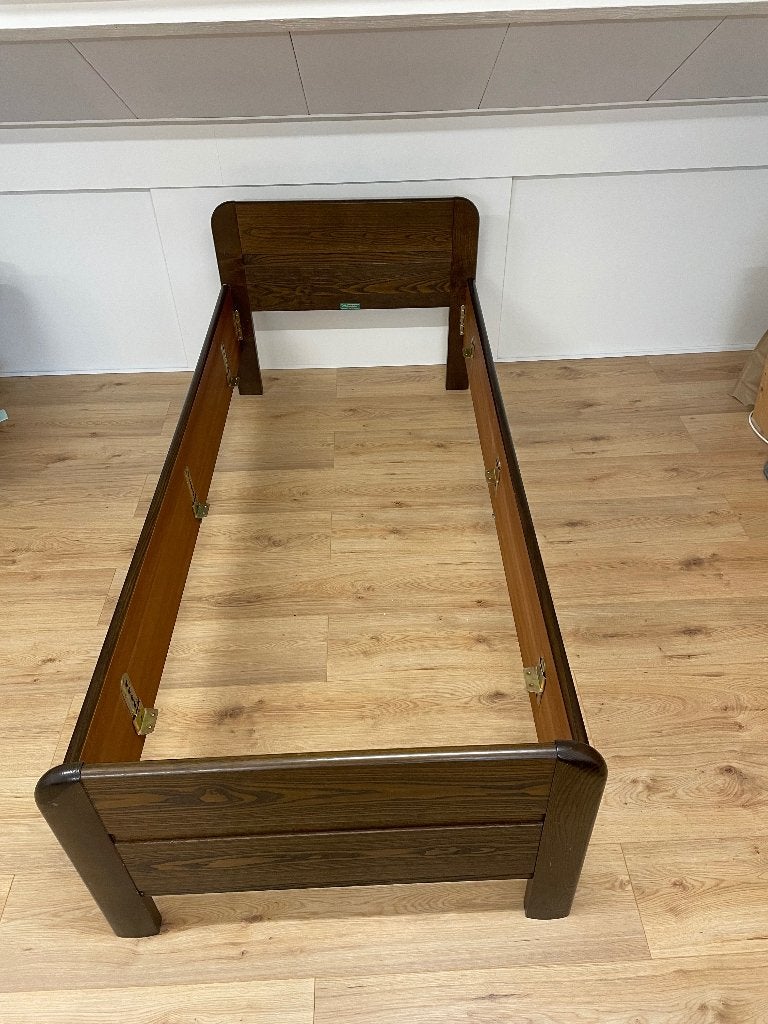 Seniorenbed, Verstelbaar, 90 cm, Eenpersoons, Bruin