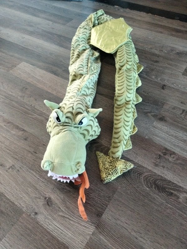 Ikea Draak Knuffel, Groen, IKEA, Overige typen, Ophalen of Verzenden