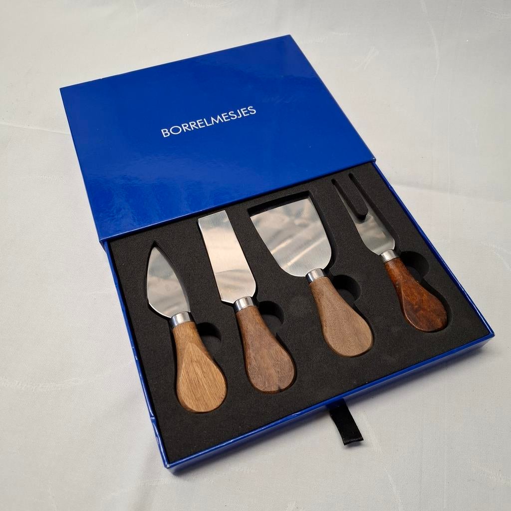 Luxe borrelmesjes - nieuw, Ophalen of Verzenden, Nieuw, Rvs of Chroom, Bestekset