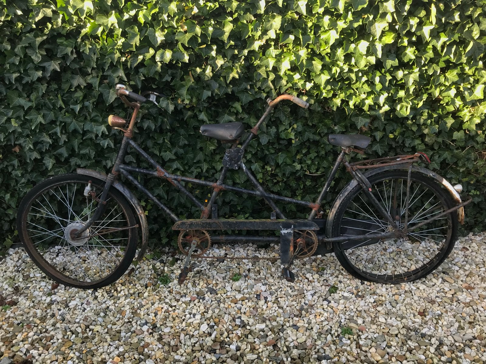 Antieke Tandem Fiets - Opknapper of Decoratie, Ophalen, Gebruikt, 51 tot 55 cm, 57 tot 61 cm