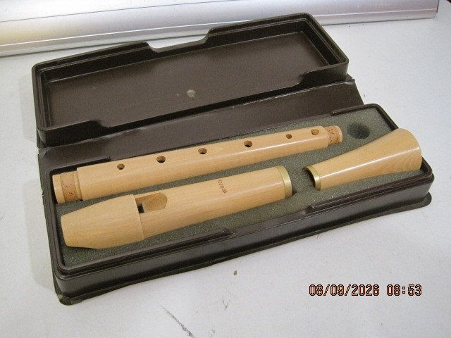 moeck blokfluit 48 cm lang in keurige staat (398), Ophalen of Verzenden, Zo goed als nieuw, Sopraan of Sopranino, Met koffer, hoes of etui