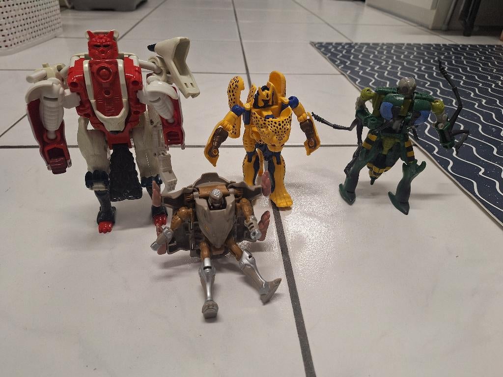 Vintage 5x Hasbro Transformers Beast Wars robots uit 1996, Verzamelen, Transformers, Overige generaties, Ophalen of Verzenden
