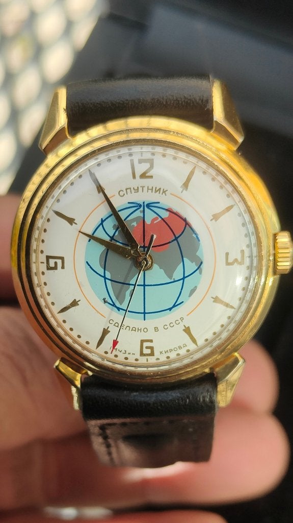 Vintage Russische USSR horloges en chronografen jaren 50-60, Overige merken, Staal, Polshorloge, Met bandje