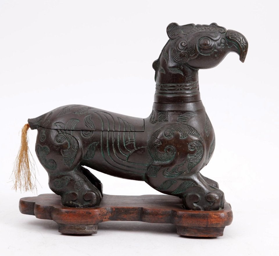 Chinese antieke Bronzen sculptuur, Ophalen of Verzenden