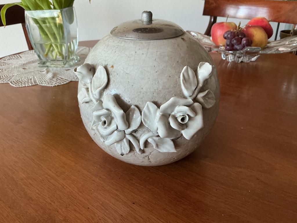 Bijzonder mooie olielamp met  decoratie, Ophalen