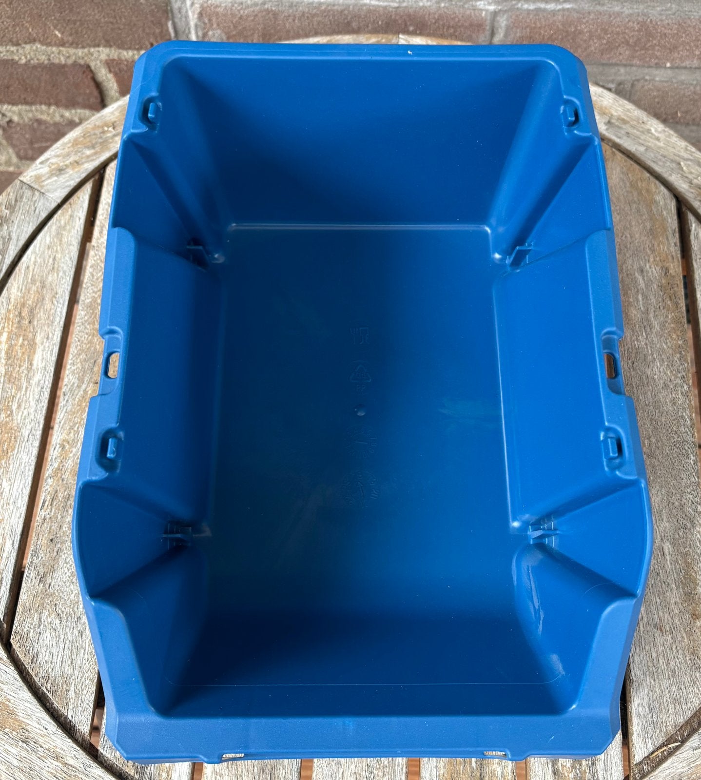Kunstof stapelbakken blauw Begra, Ophalen, Minder dan 50 cm, Minder dan 40 cm, Nieuw