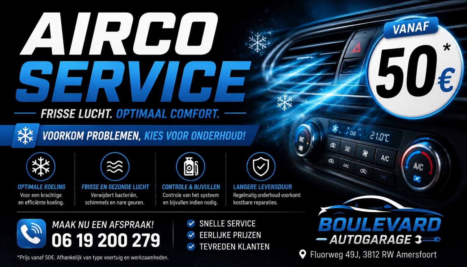 Goedkoopste AircoService in Amersfoort en Utrecht omgeven, Auto-onderdelen, Airco en Verwarming, Ophalen of Verzenden, Nieuw, Universele onderdelen
