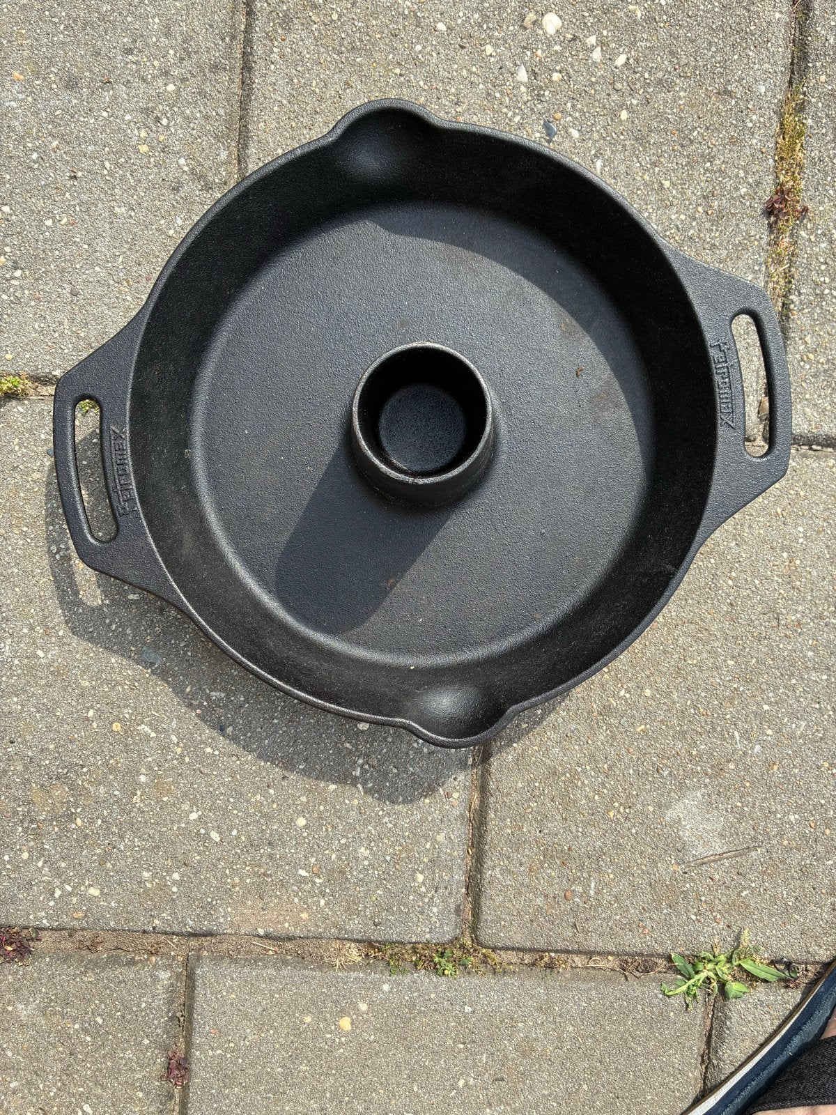 Gietijzeren BBQ pan - Ø 30 cm, Ophalen, Gebruikt, Gietijzer, Geschikt voor barbecue