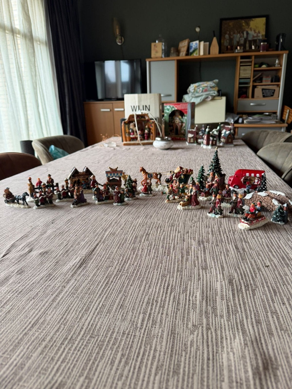 kerstdorp mensen, Ophalen, Zo goed als nieuw